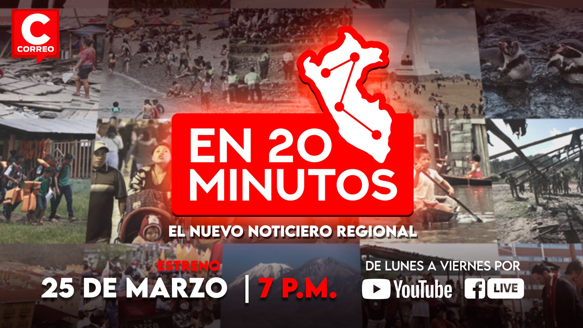 El nuevo espacio informativo reunirá noticias relevantes de las ediciones regionales de Correo y cobertura nacional en un formato ágil y diario.