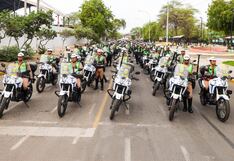 Piura: Gobierno Regional entrega a la policía 150 motos para reforzar seguridad ciudadana