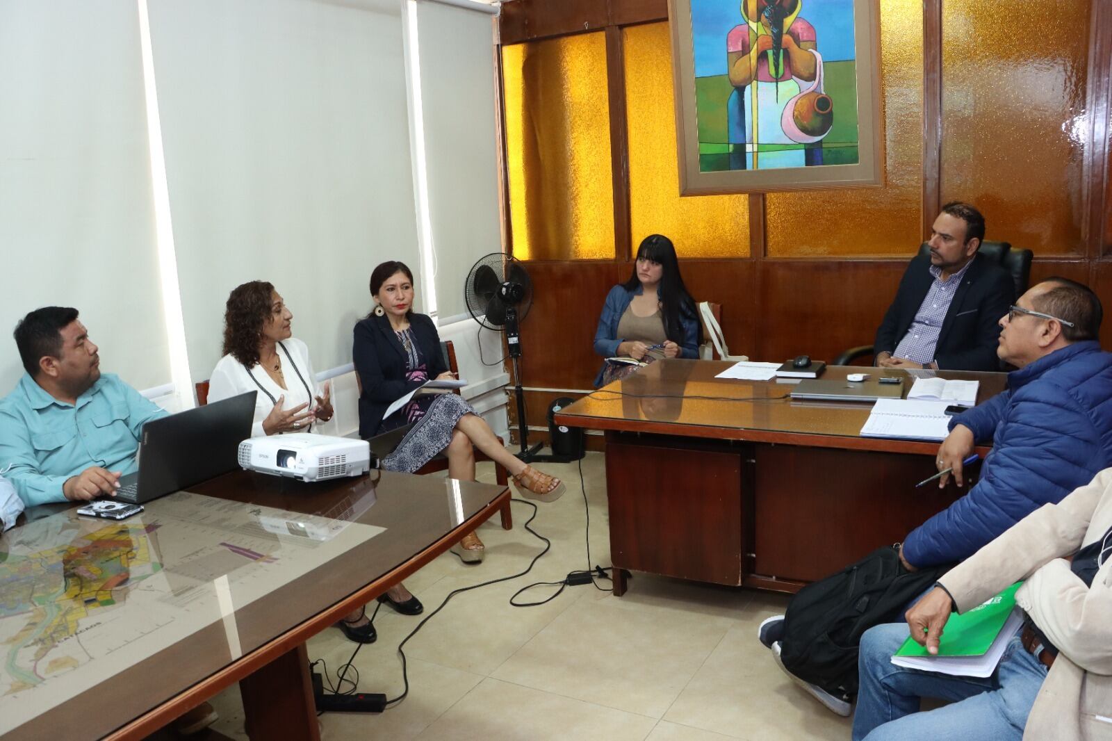 Reunión de funcionarios de la comuna piurana con la cooperación alemana