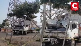 Corte de luz afecta a cinco distritos de Lima por choque de camión contra torre de alta tensión
