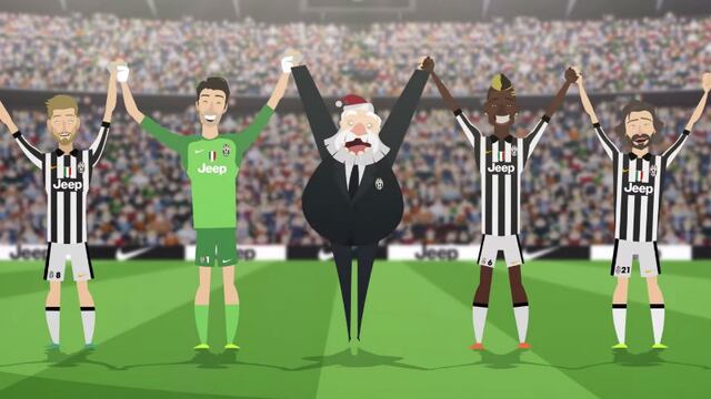 Navidad: Mira el divertido saludo animado de la Juventus