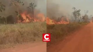 Incendio forestal devasta comunidades en Madre de Dios y pone en riesgo la vida de sus habitantes