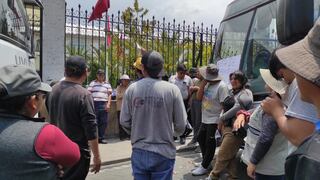 Arequipa: Transportistas informales protestan contra el Sistema Integrado de Transportes (SIT)