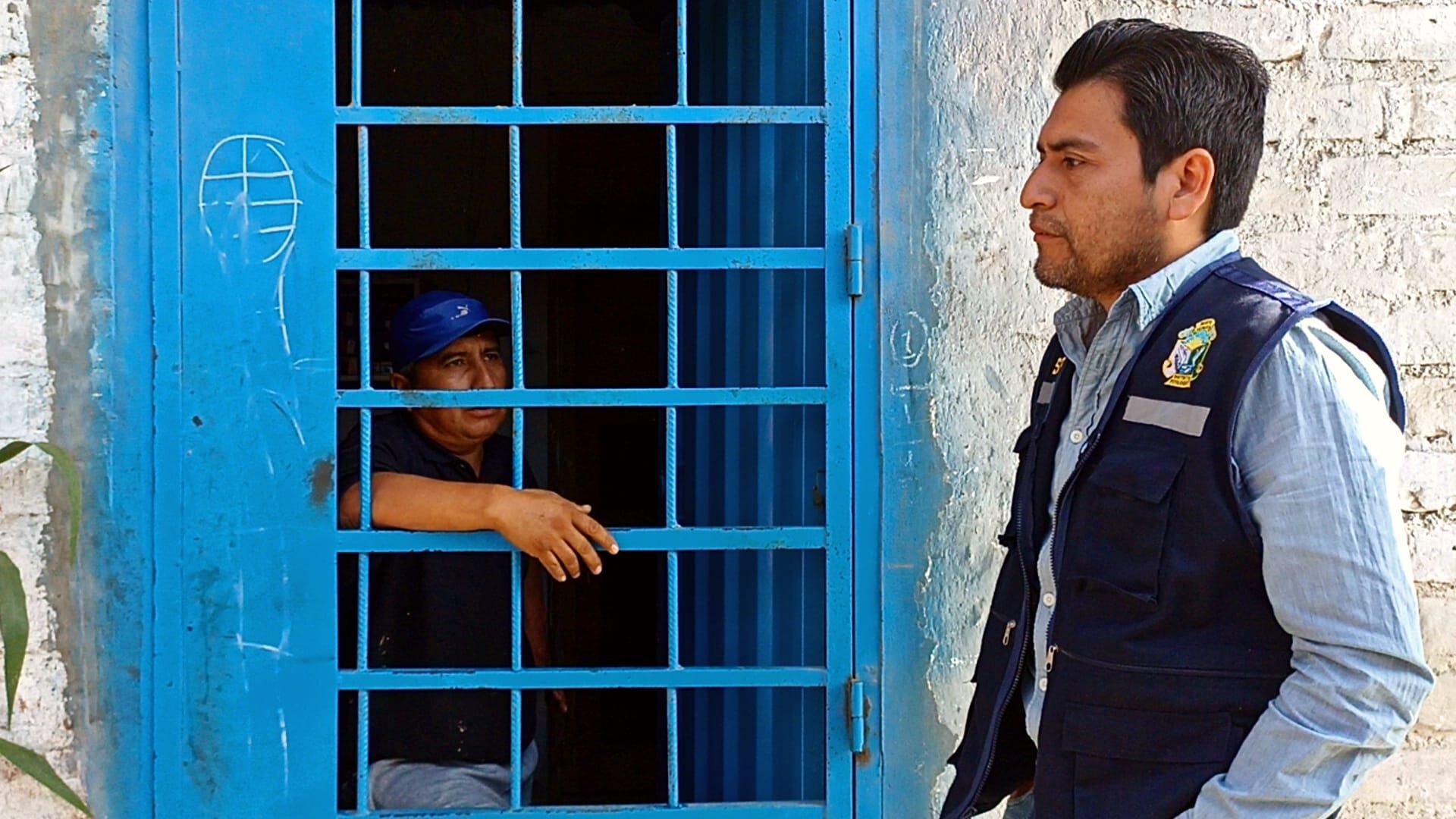 Autoridades no pudieron ingresar a vivienda.