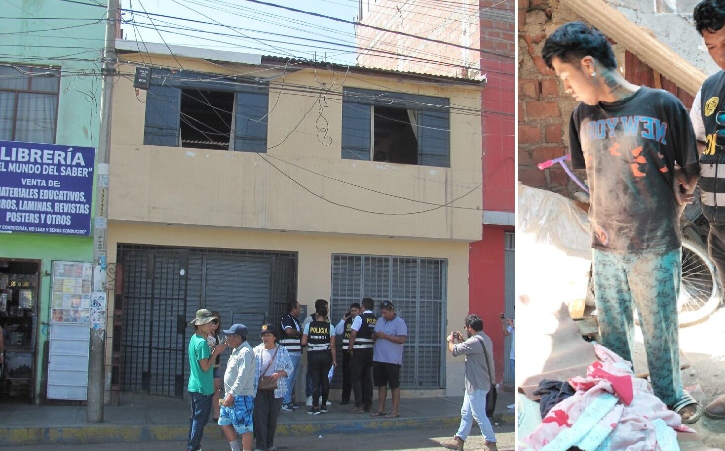 En vivienda de junta vecinal César Vallejo estaba el presunto homicida que llevaba puesto pantalón de pijama y fue hallado debajo de una cama