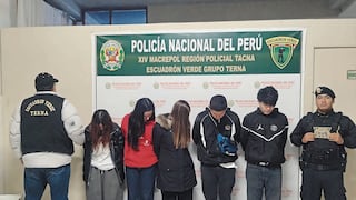 Detienen a la banda “Los químicos” en casa del Cercado de Tacna
