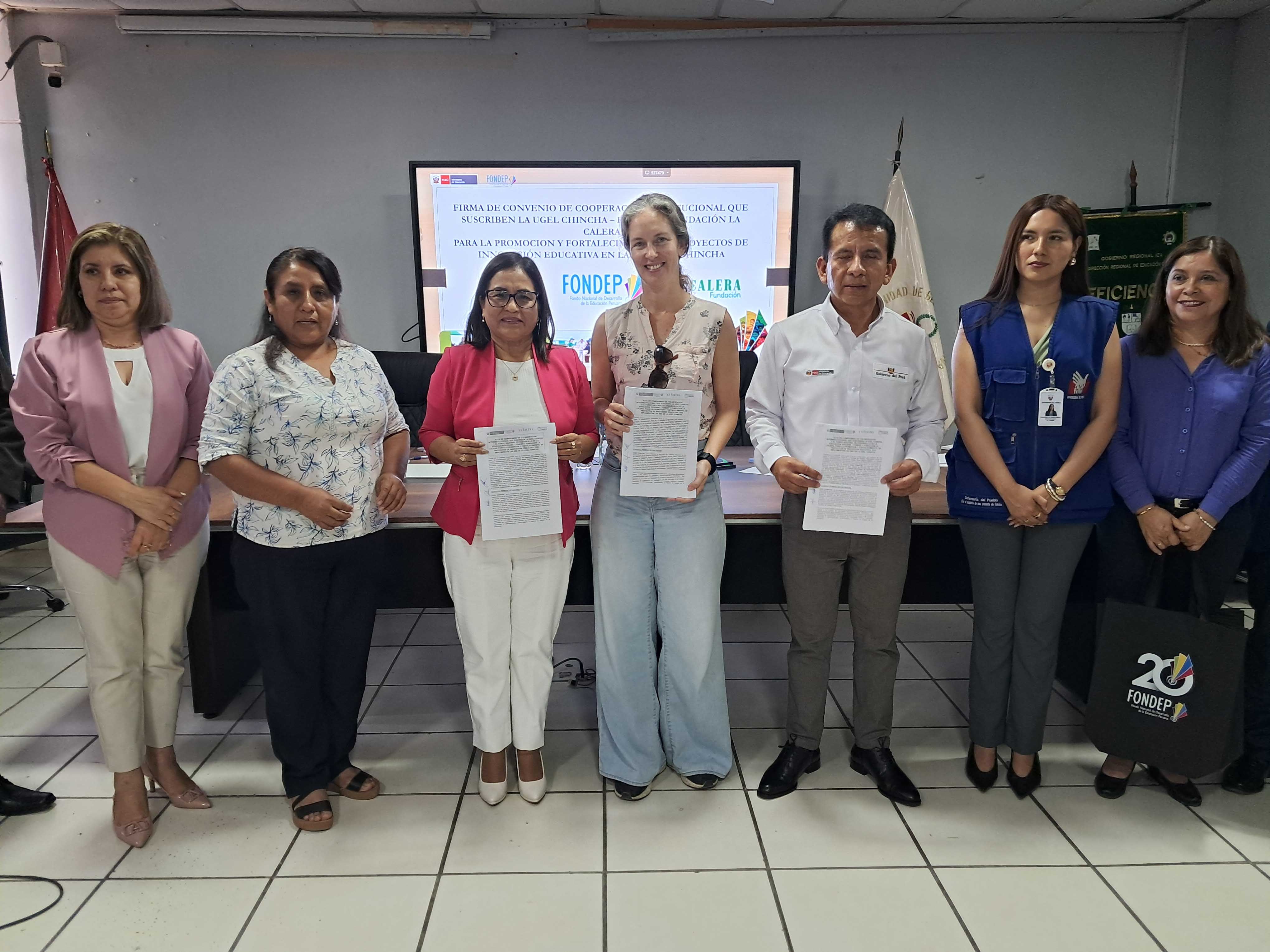 Chincha: Convenio para promover y fortalecer proyecto de innovación educativa