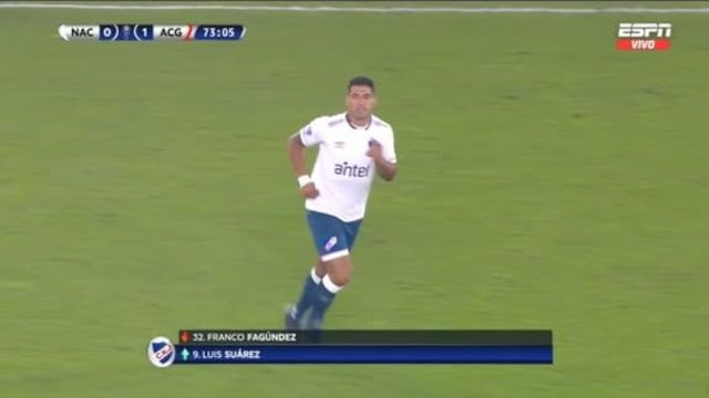 Luis Suárez debutó oficialmente con Nacional: el ingreso del delantero en la Copa Sudamericana (VIDEO)