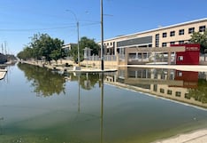Piura: Aguas de desagues inundan avenida frente a la Corte de Justicia y cerca a hospital