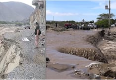 Vías interrumpidas y población aislada tras crecida de caudal del río en Nasca