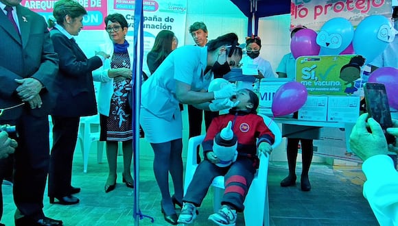Jornada de vacunación en Arequipa. Foto: GEC