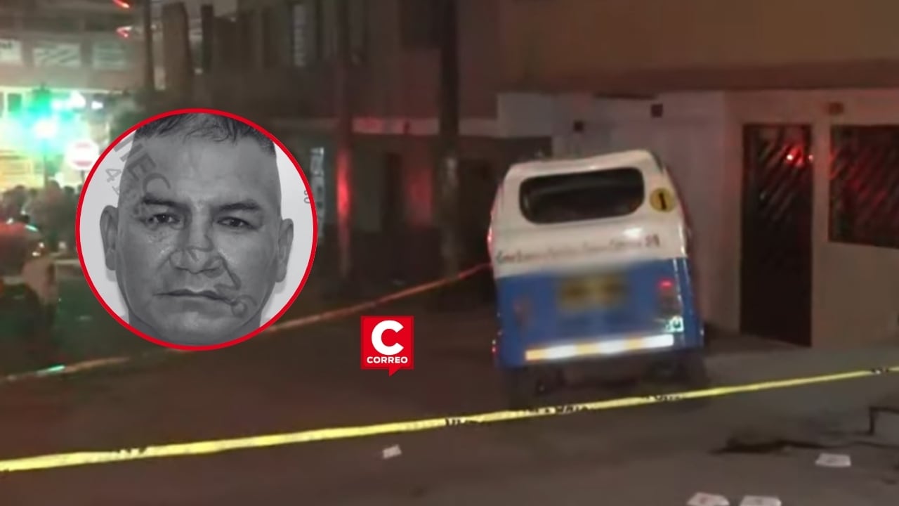 Comas: exdirigente mototaxista fue asesinado a balazos cuando retornaba a su paradero. Composición: Diario Correo.