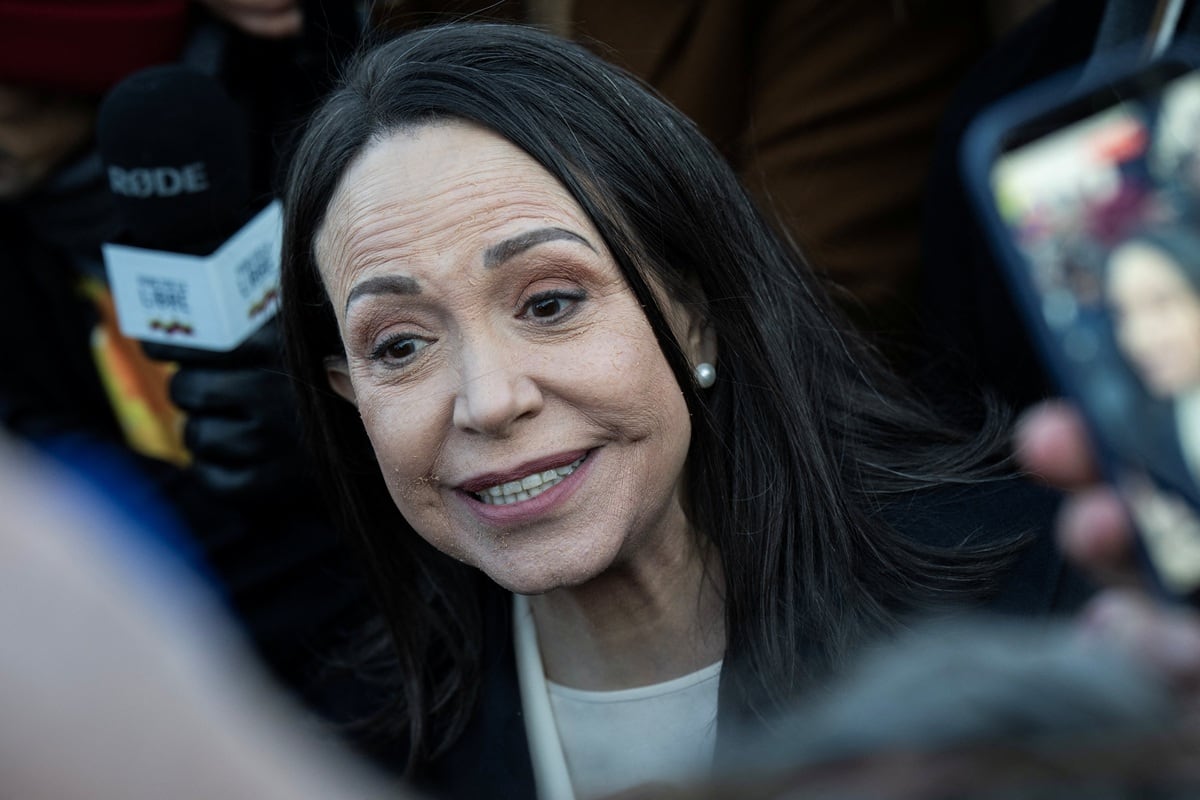 La opositora venezolana sostuvo una reunión en la Casa Blanca y reiteró su expectativa de apoyo estadounidense para un cambio político en Venezuela. (Drew ANGERER / AFP)