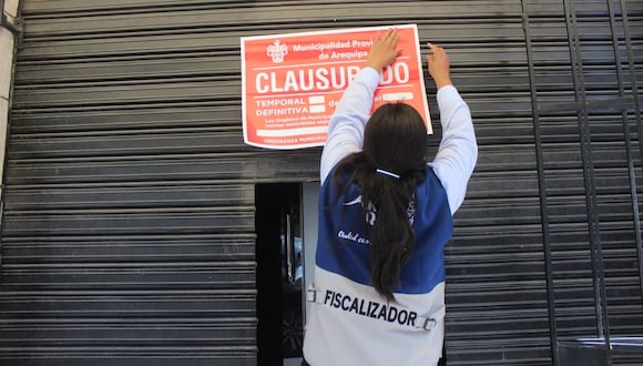 La clausura de los establecimientos es temporal. (Foto: Municipalidad de Arequipa)