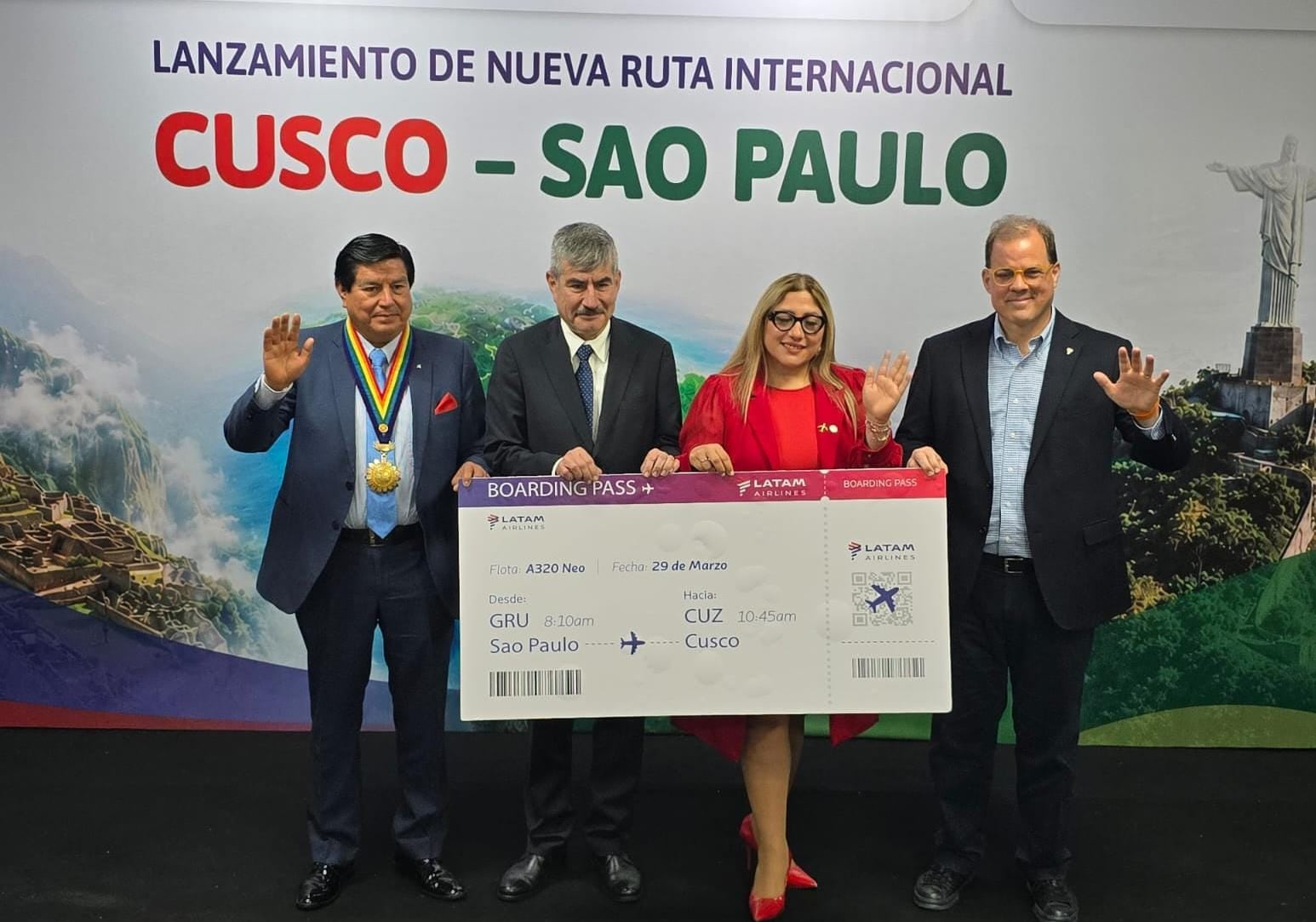 Lanzan vuelo directo Cusco - Sao Paulo. Composición: Diario Correo.
