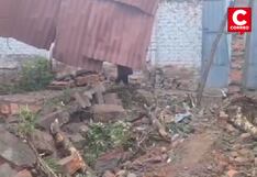 Huancayo: Un camión destruyó la pared y portón de la vivienda una octogenaria