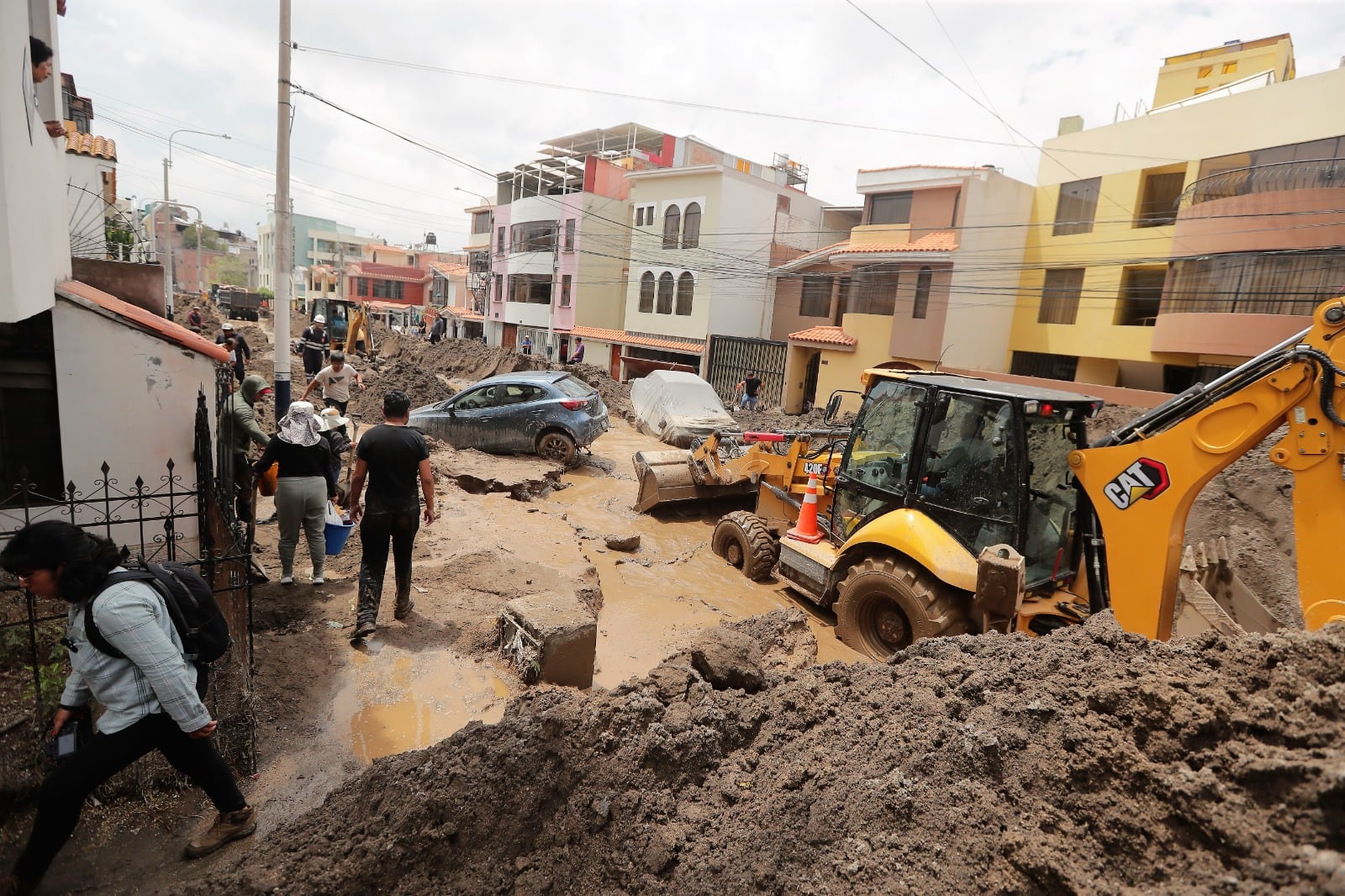 Lluvia torrencial de febrero 2026 activó las quebradas y el desborde de torrenteras en 16 distritos de la región Arequipa. Foto: Omar Cruz /@photo.gec