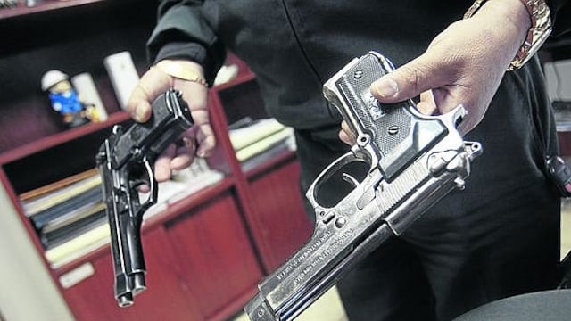 Arequipa: 16 mil personas portan armas de fuego sin tener licencia