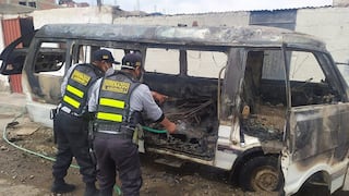 San Juan de Miraflores: Reportan que combi se incendió en la av. Los Héroes
