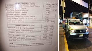 Arequipa: Por alza de combustible, colectivos del valle de Tambo suben 0.50 céntimos el pasaje