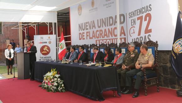 Se juramentó a jueces para la nueva Unidad de Flagrancia. (Foto: Leonardo Cuito)