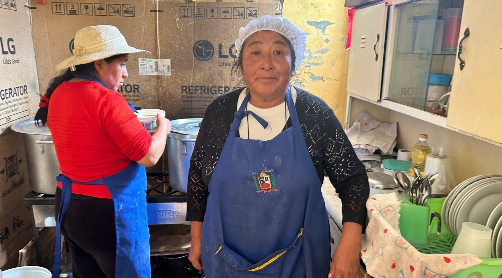 Delegadas de ollas comunes piden no reducir insumos. (Foto: GEC)