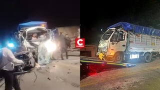 Trujillo: choque entre camión y auto deja cuatro heridos en vía que conecta con la sierra de La Libertad