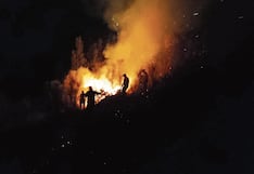 Huancayo: Apagan tres incendios forestales y otro en una casa en un solo día