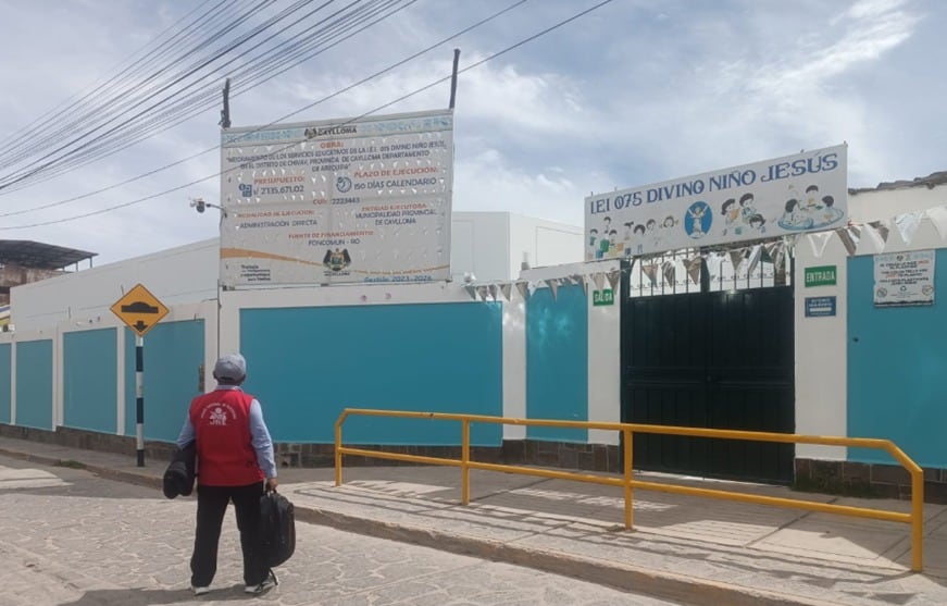 Alcalde provincial de Caylloma, Alfonso Mamani, fue sancionado por publicidad estatal prohibida. Foto: JEE Caylloma.