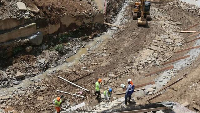 Piura: En 30% avanza construcción de muro de contención y reparación de talud en Canchaque