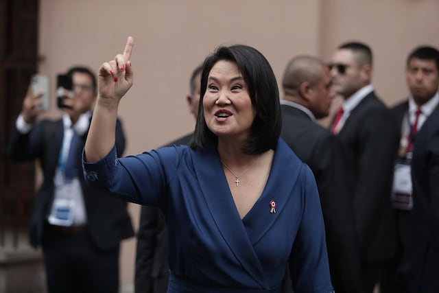 Keiko Fujimori inicia agenda de la Transmisión de Mando en Torre Tagle