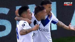 Gol de Vélez: Janson anotó de cabeza el 1-0 sobre Talleres por la Copa Libertadores