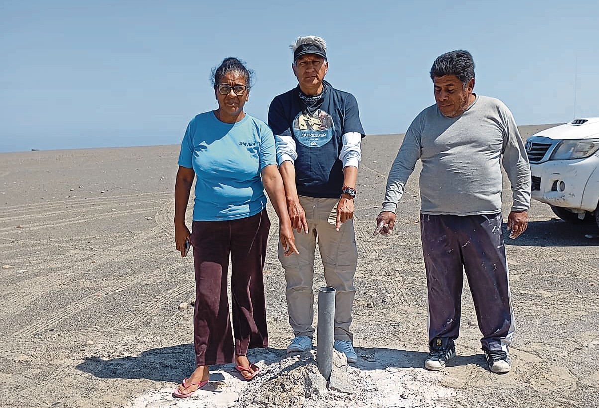 En la zona de Caravelí se colocaron hitos previo a un cerco perimétrico. Foto: Consejo Regional de Arequipa.