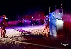 Sullana: Rescataron a personas “atrapadas” en viviendas tras “incendio”