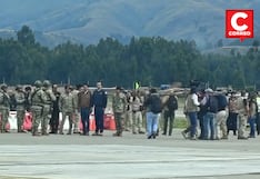Presidente de la República, José Jerí llega al aeropuerto de Jauja