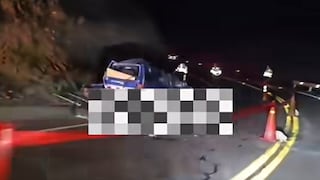 Cuatro muertos y un herido en choque entre camión y taxi en la Panamericana Sur