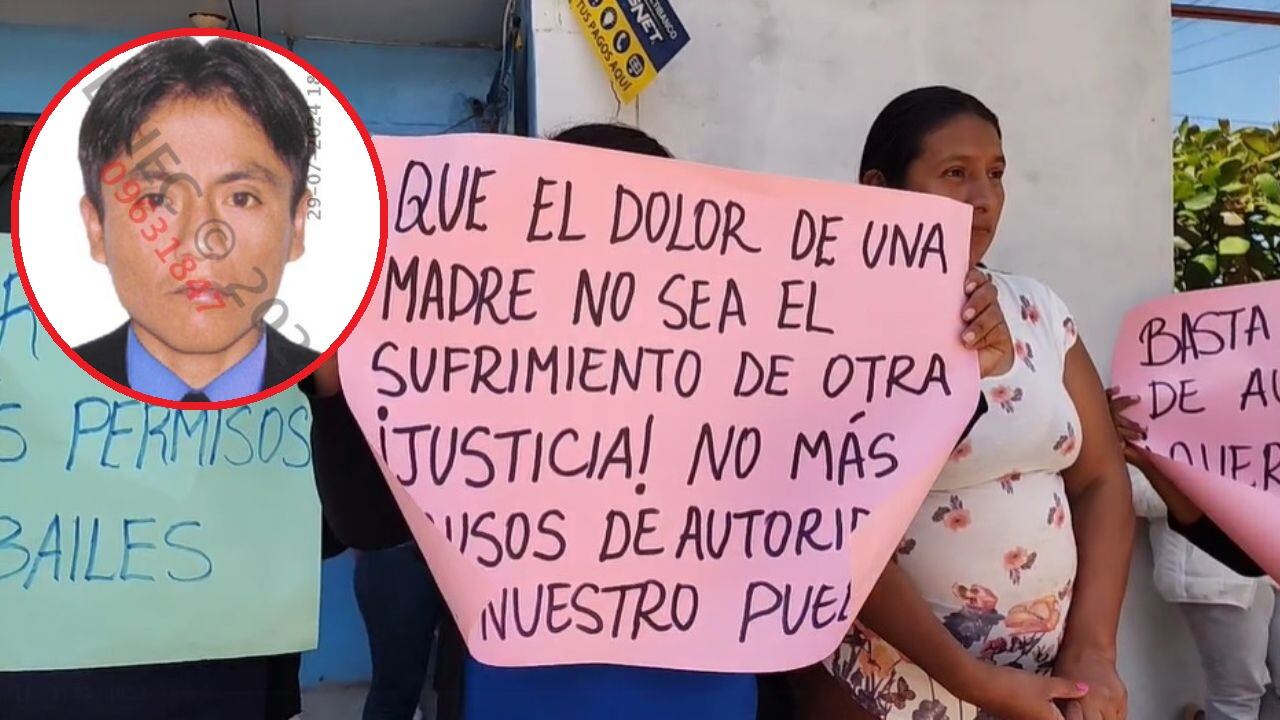 La mañana de ayer, los familiares de la víctima realizaron una protesta en el exterior de la comisaría de Pueblo Nuevo de Colán.