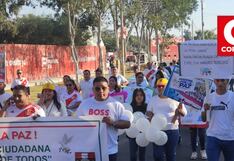 Juntas Vecinales marchan por la paz y la seguridad en las calles de Ica