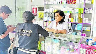 Intervienen establecimientos farmacéuticos en Trujillo