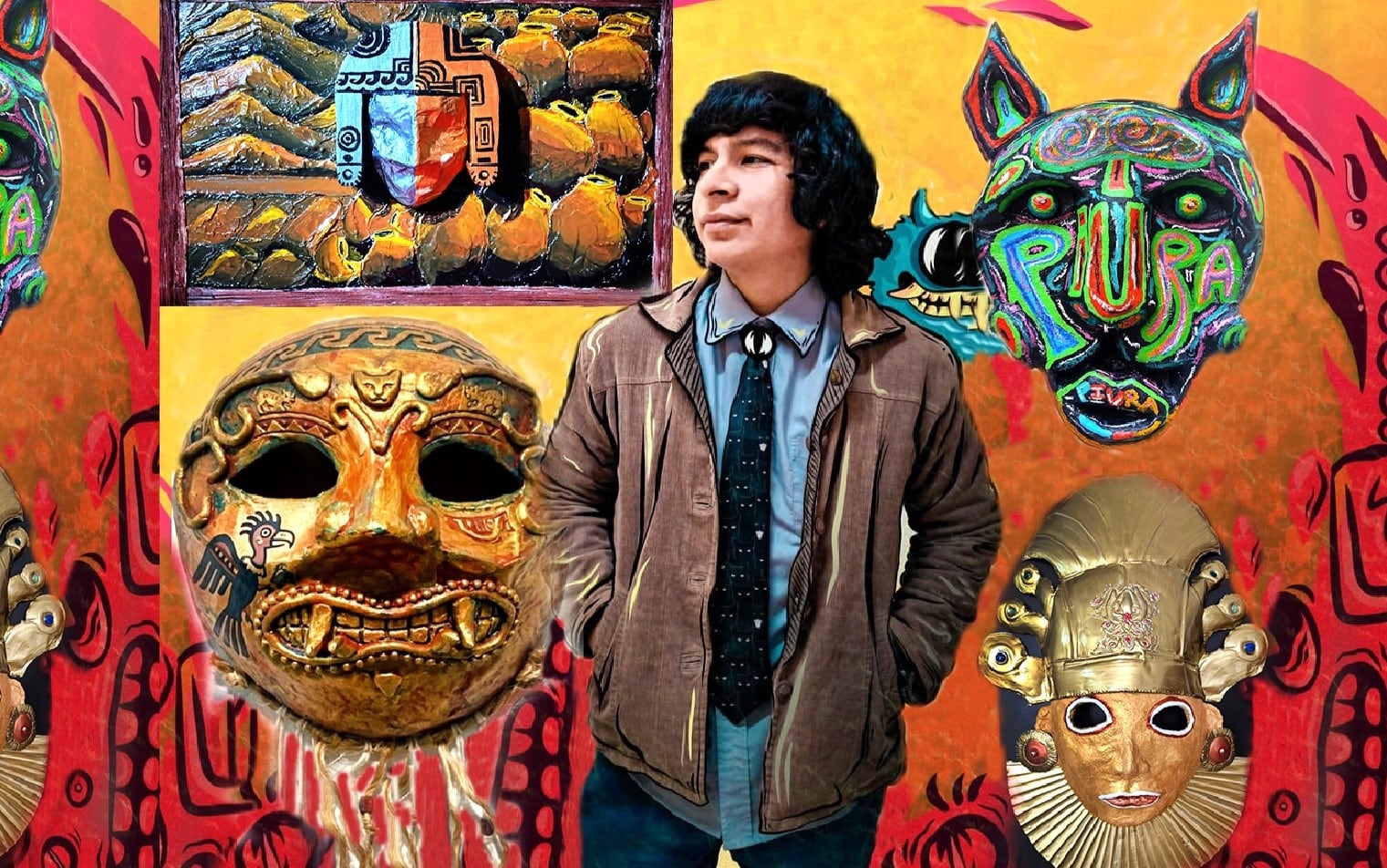 Artista plástico Joseph Figueroa presenta hoy su obra "Kikin Máskaras".