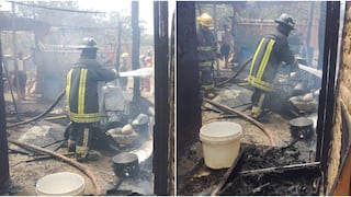 Pareja de adultos mayores queda damnificada tras voraz incendio en la provincia de Nasca
