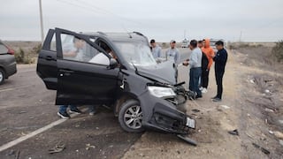 Piura: Choque entre automóvil y miniván deja tres fallecidos y varios heridos en la vía Paita-Sullana