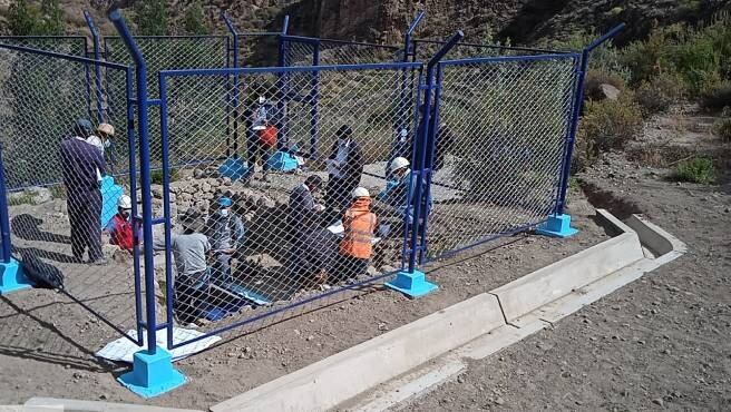 Obra de “Mejoramiento y ampliación del sistema de abastecimiento de agua potable y alcantarillado" se ejecuta en Challaguaya. (Foto: Difusión)