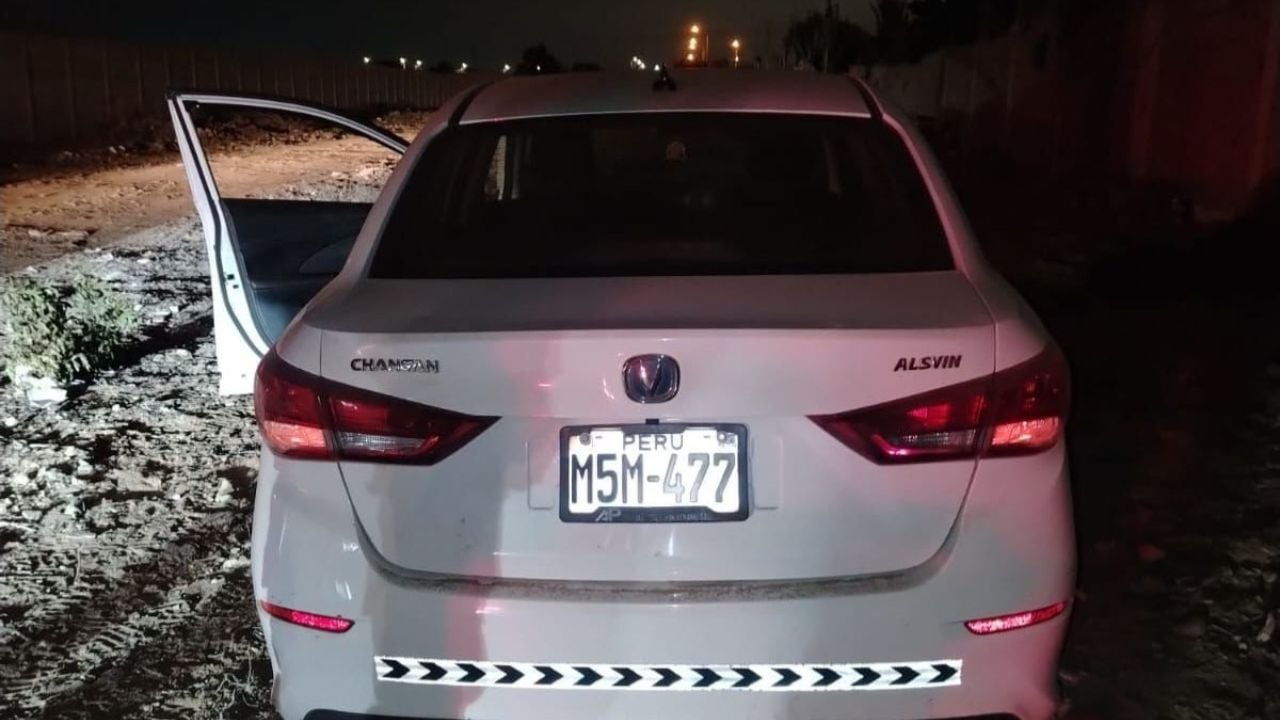 El vehículo fue encontrado en el centro poblado menor Víctor Raúl.