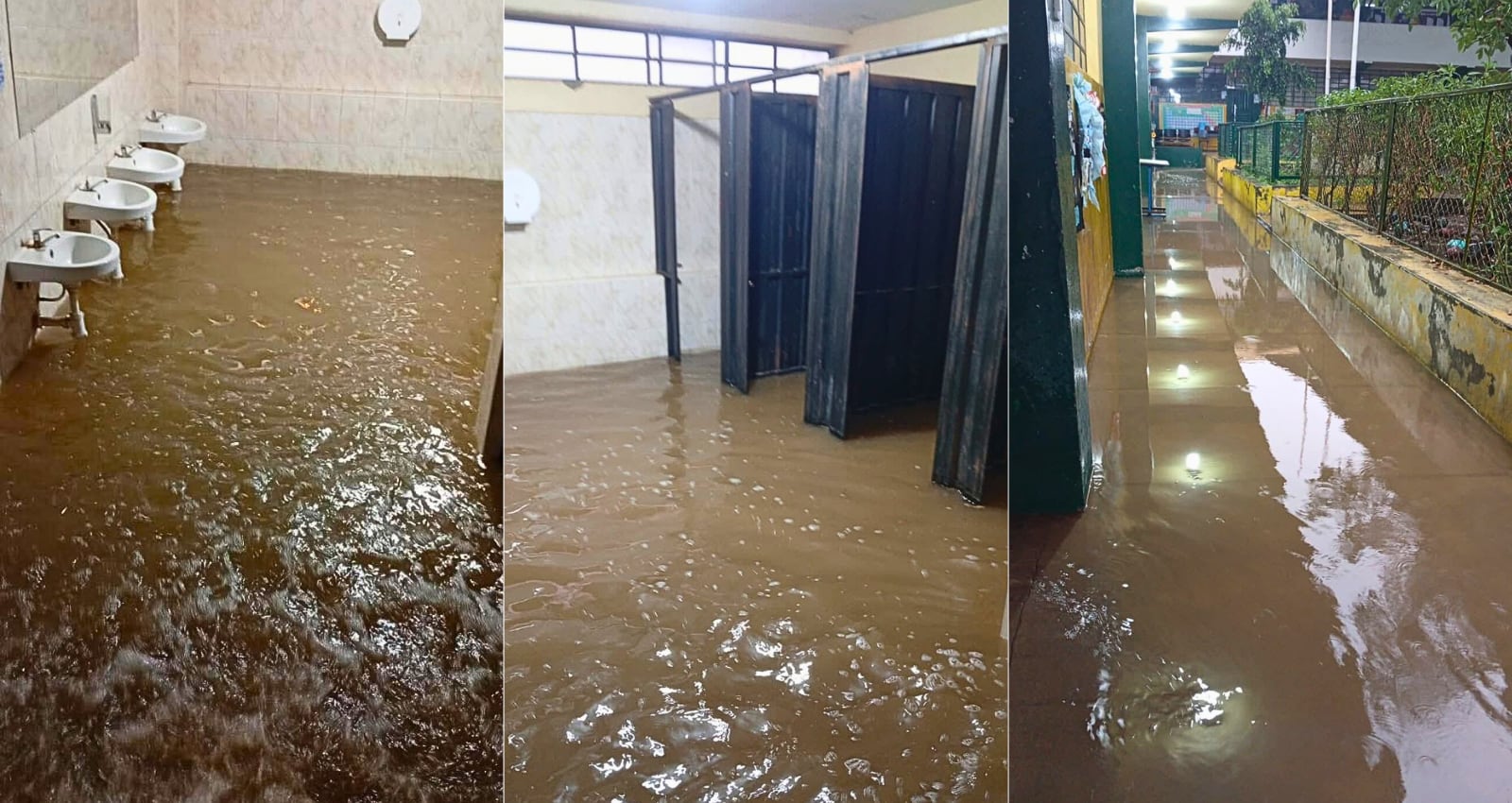 Intensas lluvias inundan colegio Divina Providencia en Socabaya, Arequipa. Foto: Colegio Divina Providencia.