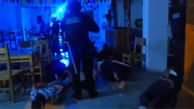 Organización criminal "Los Hijos de Dios", facción del Tren de Aragua. Foto: PNP.