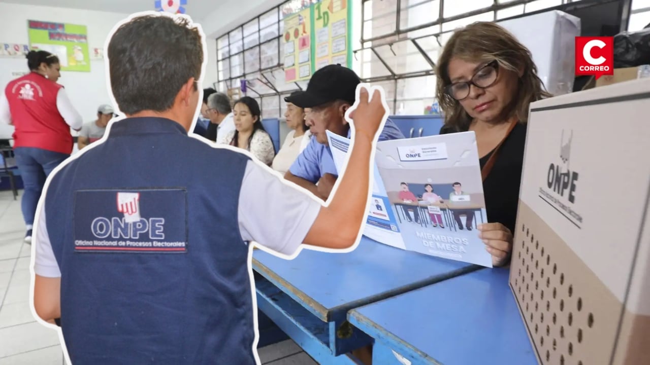 ERM 2026: más de 142 mil miembros de mesa fueron capacitados por la ONPE. Composición: Diario Correo.