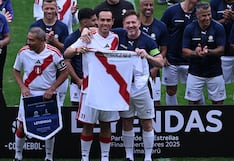 Presidente José Jerí se sumó al “Partido de las Estrellas” entre Leyendas de Perú y Conmebol (FOTOS)