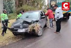 Huancavelica: Auto choca contra cerro en el distrito de Huando