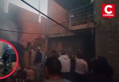 Huancayo: Bomberos, policías y serenos sofocan amago de incendio